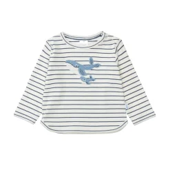 LITTLE ONE gestreiftes Langarmshirt Wal* Oberteile