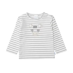 LITTLE ONE gestreiftes Langarmshirt Zebra* Oberteile