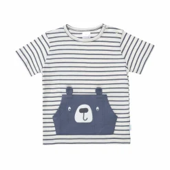LITTLE ONE gestreiftes T-Shirt Bär* Oberteile