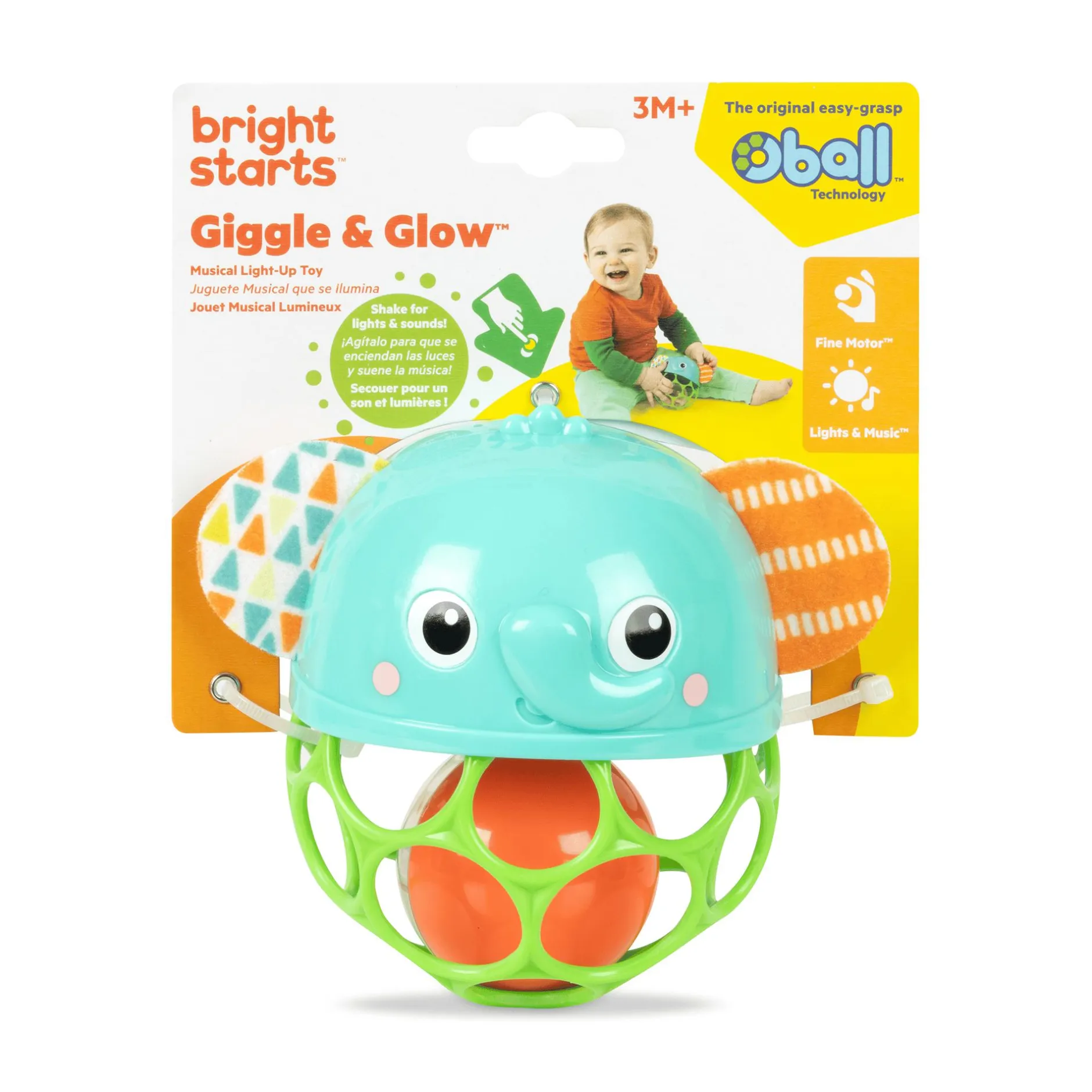 BrightStarts Giggle & Glow Elefant* Rasseln & Greiflinge