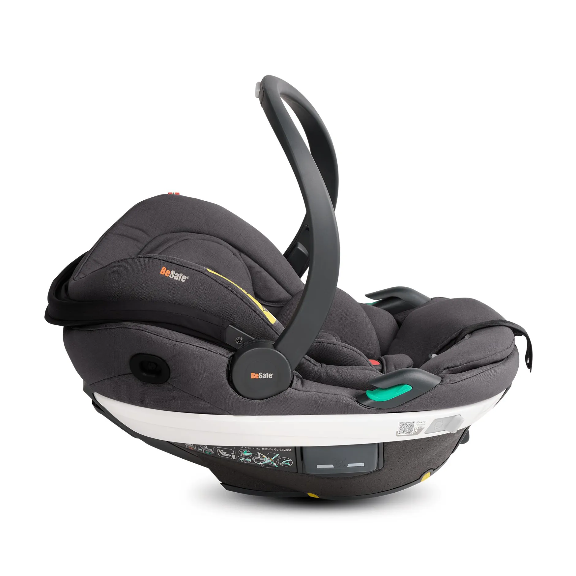 BeSafe Go Beyond Dark Grey Melange*Kinder Babyschalen 0-13 Kg, Gruppe 0+