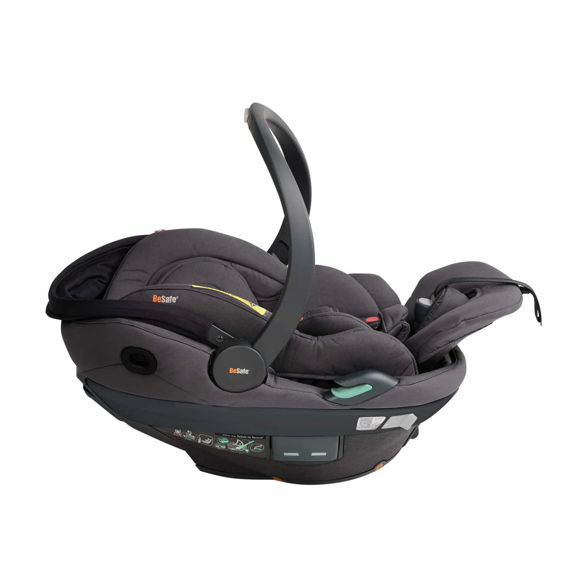 BeSafe Go Beyond² Dark Grey Melange*Kinder Babyschalen 0-13 Kg, Gruppe 0+