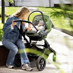 BeSafe Go Beyond² Meadow Green Soft*Kinder Babyschalen 0-13 Kg, Gruppe 0+