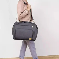 Lu00c4SSIG Goldie Twin Backpack  Anthracite* Wickeltaschen