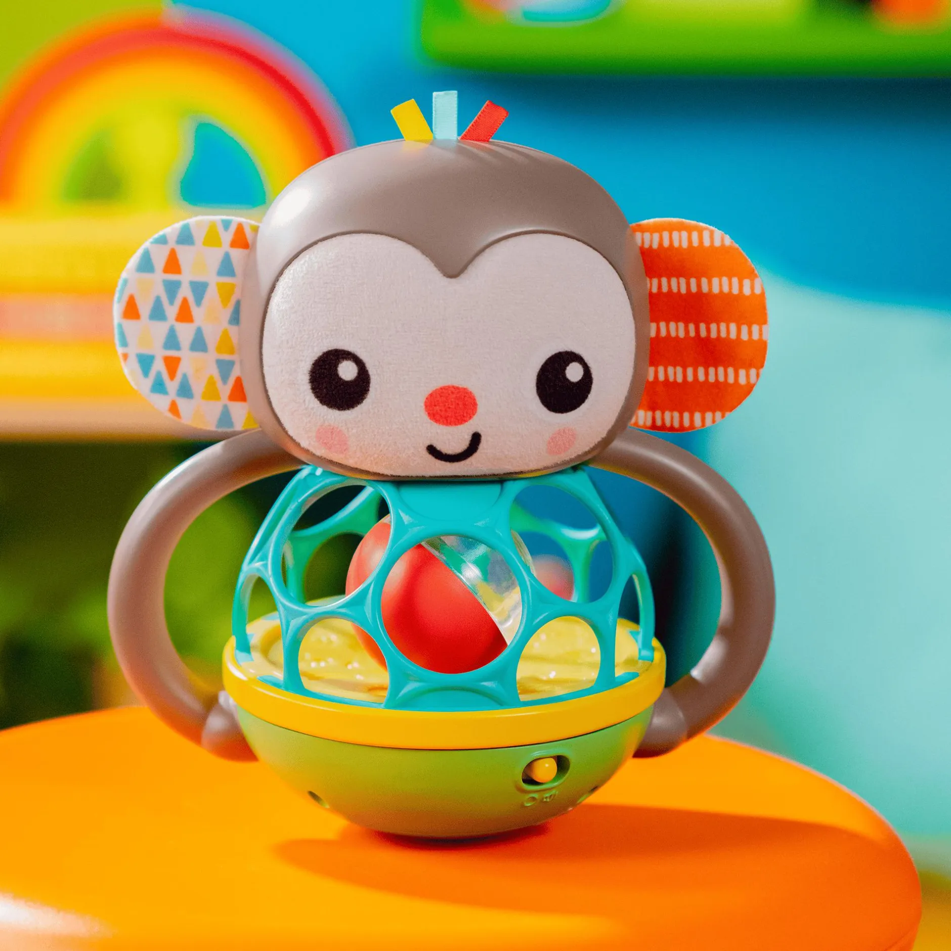 BrightStarts Grab & Giggle Affe* Rasseln & Greiflinge