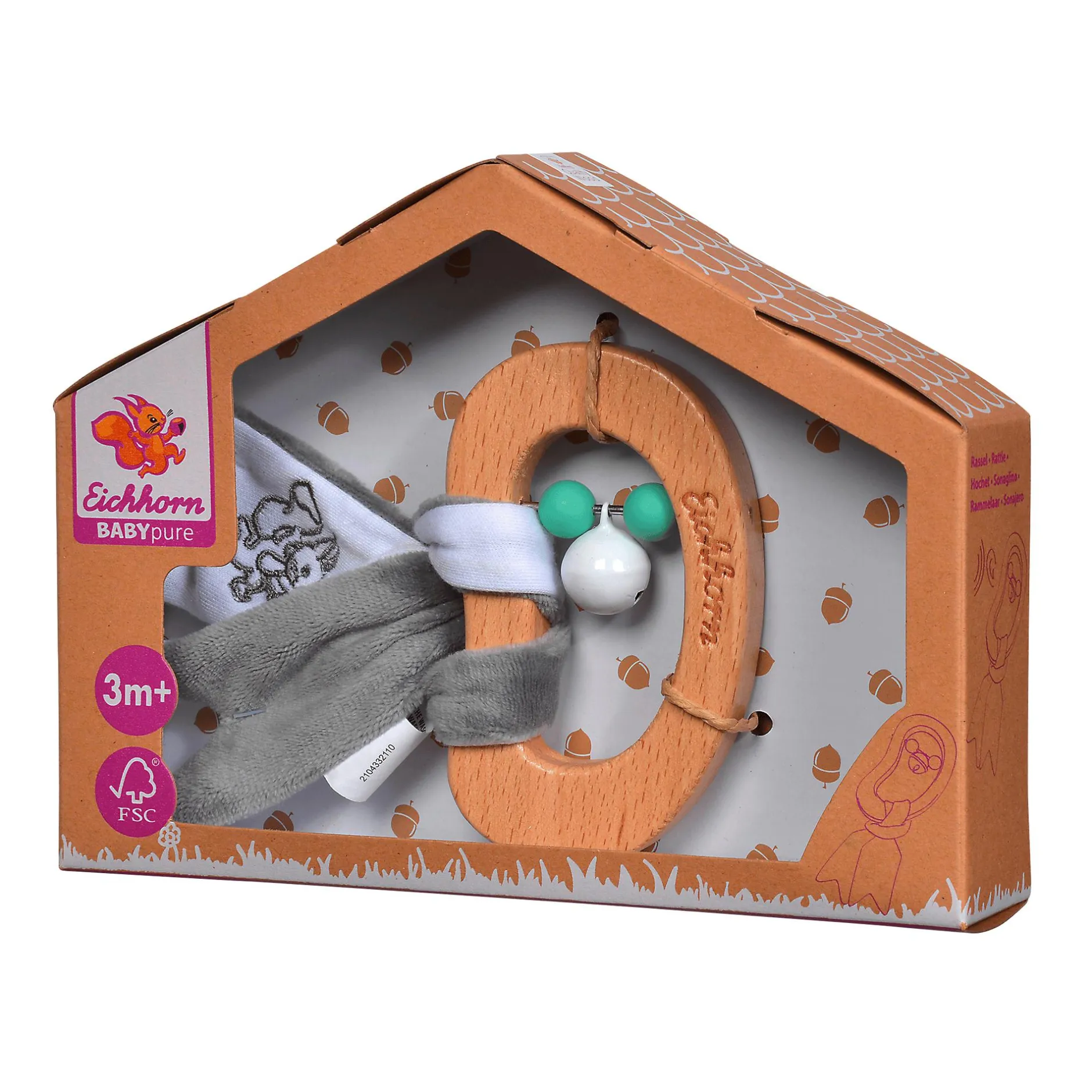 Eichhorn Greifling Baby Pure* Rasseln & Greiflinge