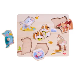 HABA Greifpuzzle Haustiere*Kinder Lernspielzeug|Holzspielzeug