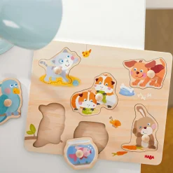 HABA Greifpuzzle Haustiere*Kinder Lernspielzeug|Holzspielzeug