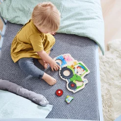 HABA Greifpuzzle Lustige Traktorfahrt*Kinder Lernspielzeug|Holzspielzeug