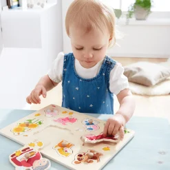 HABA Greifpuzzle Oma Lenis Tiere*Kinder Lernspielzeug|Holzspielzeug