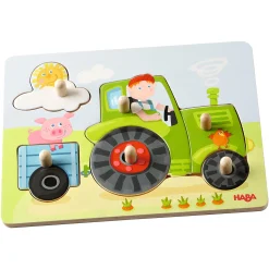 HABA Greifpuzzle Peters Bauernhof*Kinder Lernspielzeug|Holzspielzeug