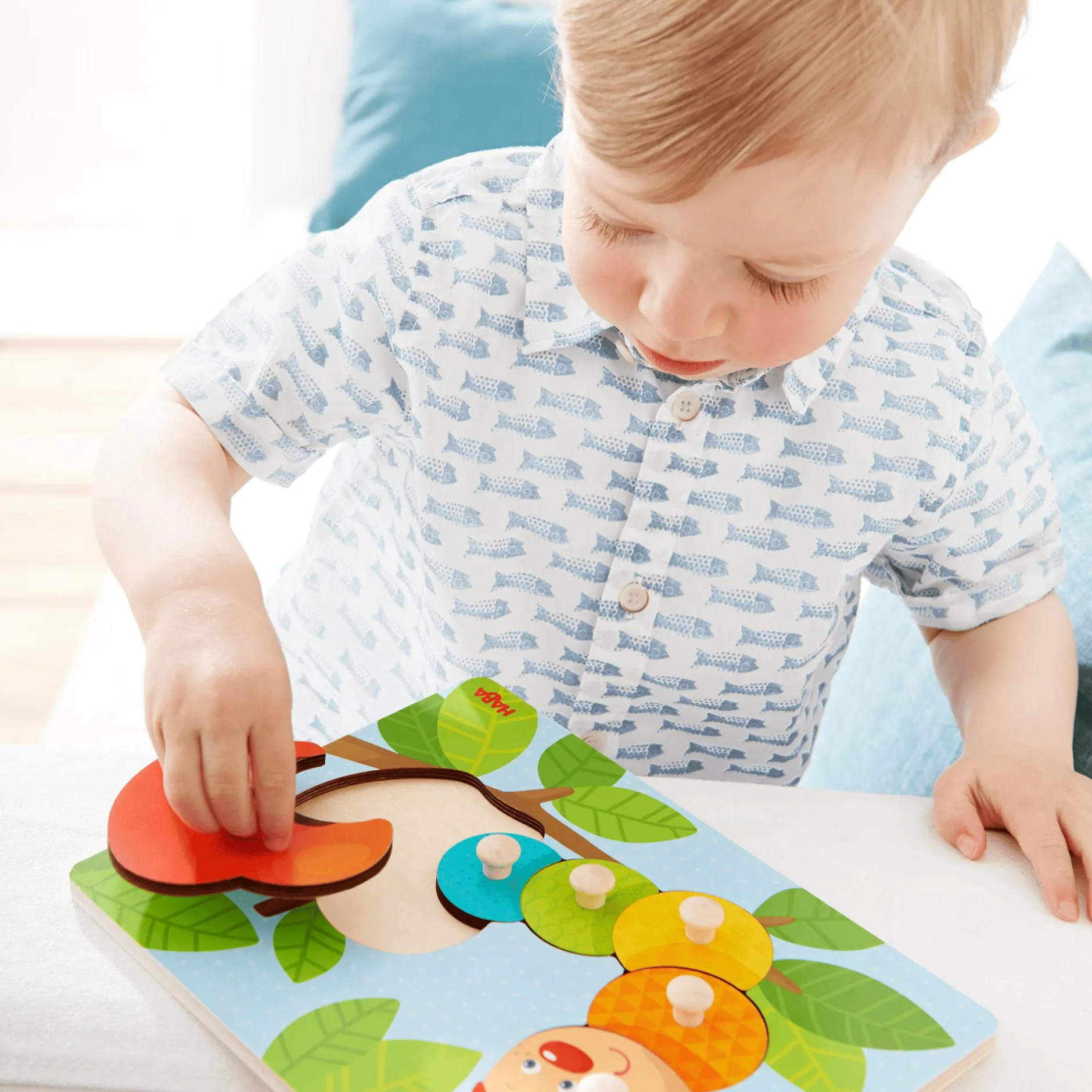 HABA Greifpuzzle Raupe Mina*Kinder Lernspielzeug|Holzspielzeug