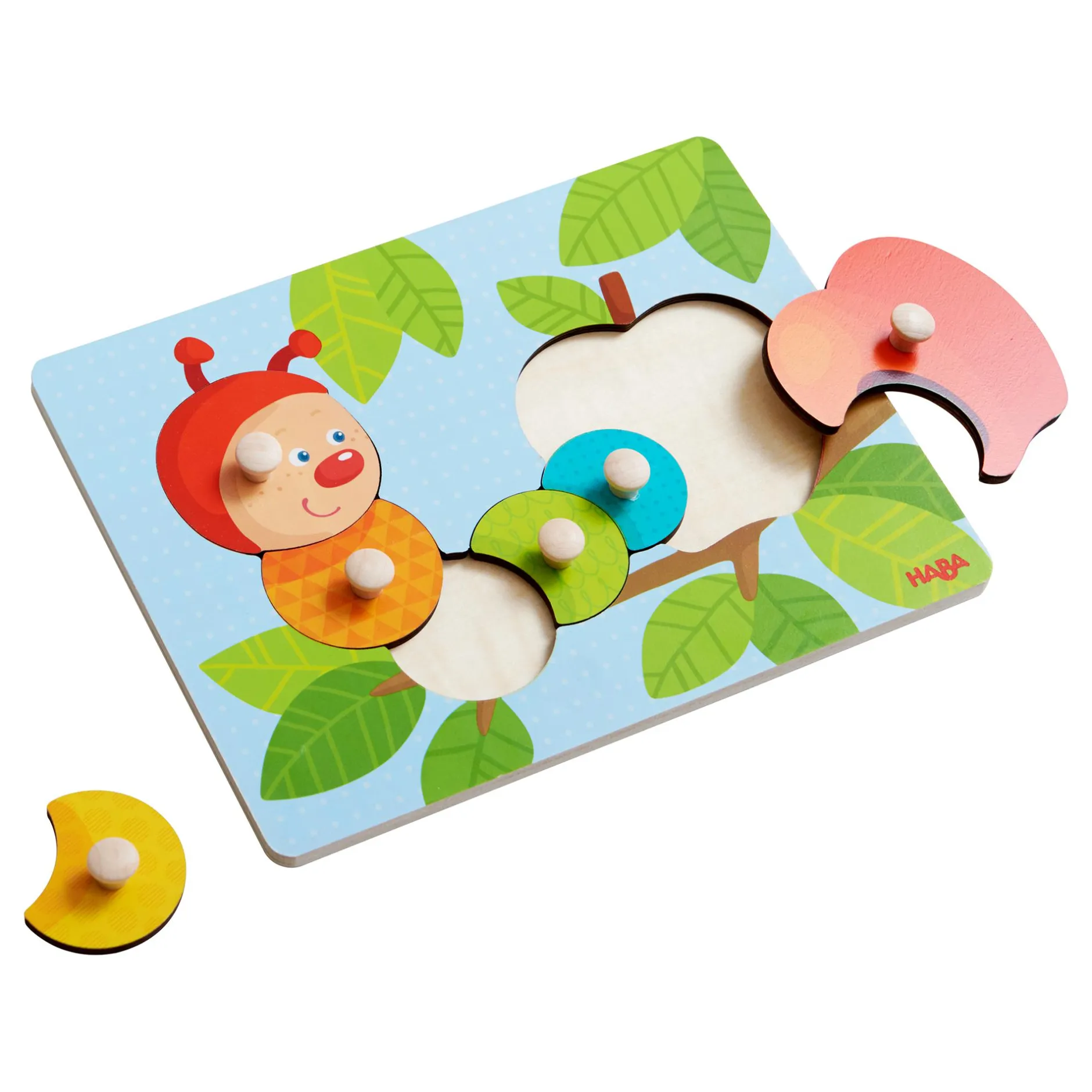 HABA Greifpuzzle Raupe Mina*Kinder Lernspielzeug|Holzspielzeug