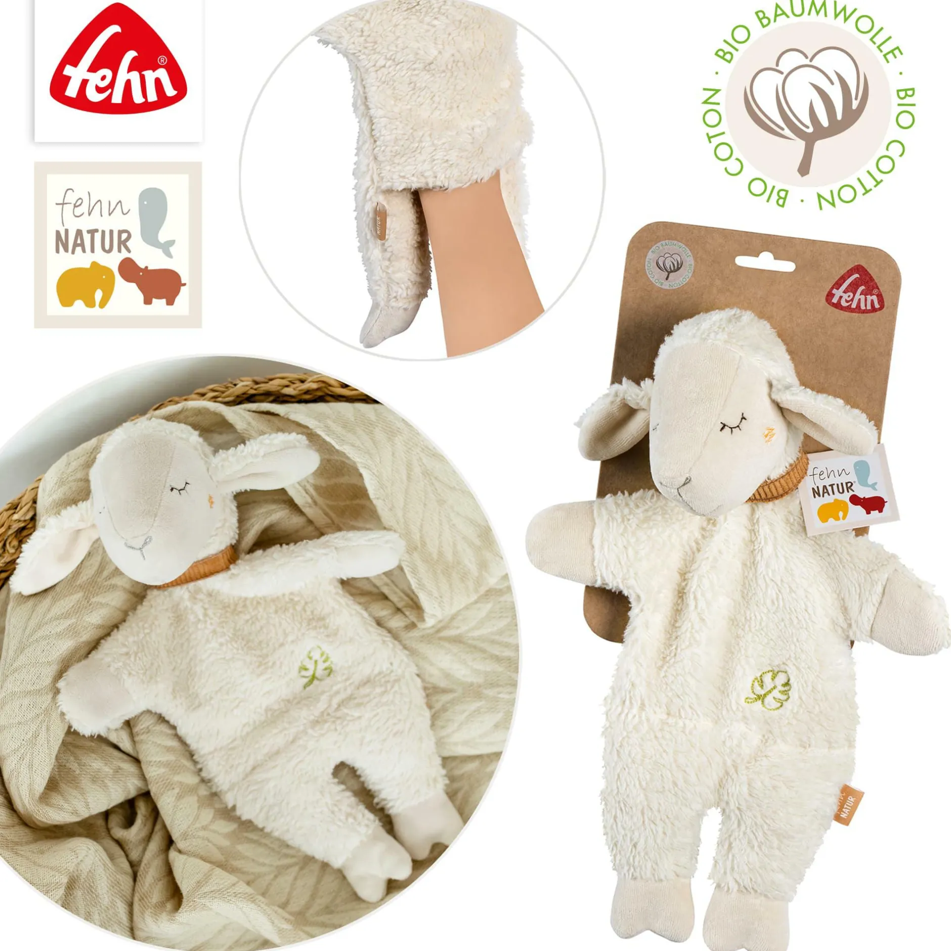fehn Handpuppe Schaf*Kinder Puppen & Puppenwagen