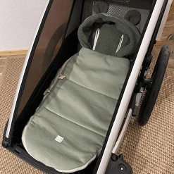 KAISER HAU KEA Fleece Fußsack Mineral Green*Kinder Kinderwagen Zubehör