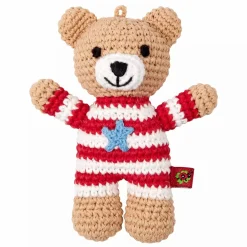 DIE SPIEGELBURG Häkel-Rassel Teddy* Rasseln & Greiflinge