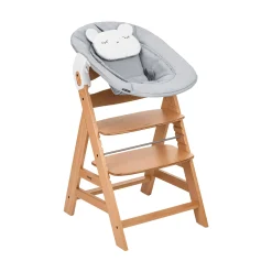 hauck Hochstuhl mit Newborn Set Alpha Premium Nature Grey* Treppenhochstühle