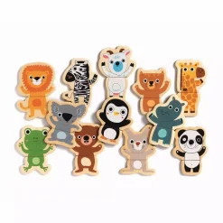 DJECO Holz Magnete Coucou*Kinder Holzspielzeug|Spielzeug Ab 2 Jahre