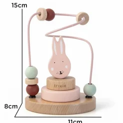 trixie Holz Motorikschleife Mrs. Rabbit*Kinder Holzspielzeug