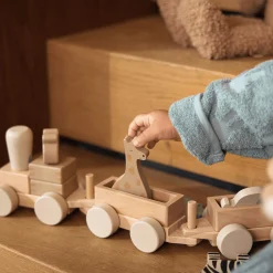 jollein Holzeisenbahn Jungle Jambo*Kinder Holzspielzeug