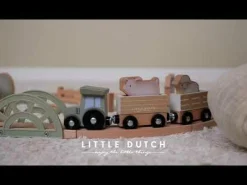 LITTLE DUTCH Holzeisenbahn Little Farm*Kinder Holzspielzeug