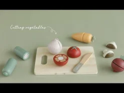 LITTLE DUTCH Holz-Gemüse zum Schneiden*Kinder Lernspielzeug|Rollenspiele