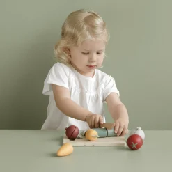 LITTLE DUTCH Holz-Gemüse zum Schneiden*Kinder Lernspielzeug|Rollenspiele