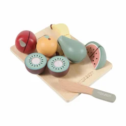 LITTLE DUTCH Holz-Obst zum Schneiden*Kinder Lernspielzeug|Rollenspiele