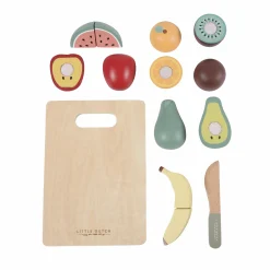 LITTLE DUTCH Holz-Obst zum Schneiden*Kinder Lernspielzeug|Rollenspiele