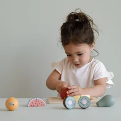 LITTLE DUTCH Holz-Obst zum Schneiden*Kinder Lernspielzeug|Rollenspiele