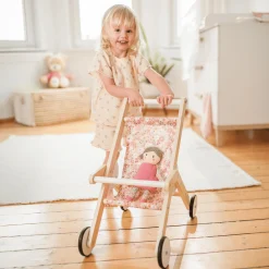 LITTLE ONE Holz-Puppenbuggy Flora*Kinder Puppen & Puppenwagen