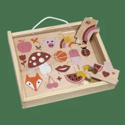 KINDSGUT Holzpuzzle-Set Farben*Kinder Lernspielzeug|Holzspielzeug