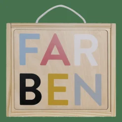 KINDSGUT Holzpuzzle-Set Farben*Kinder Lernspielzeug|Holzspielzeug