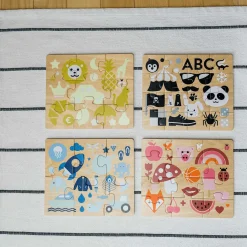 KINDSGUT Holzpuzzle-Set Farben*Kinder Lernspielzeug|Holzspielzeug
