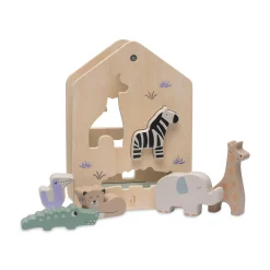 jollein Holz-Sortierbox Jungle Jambo*Kinder Holzspielzeug