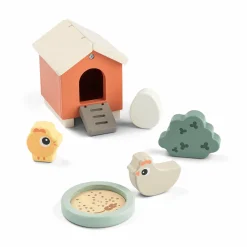 done by deer Holzspiel-Set Tiny Farm Clucky*Kinder Holzspielzeug