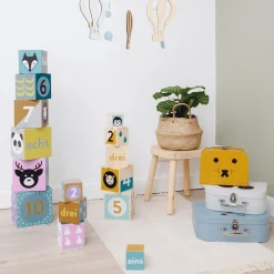 KINDSGUT Holz-Stapelturm*Kinder Lernspielzeug|Holzspielzeug