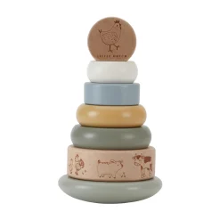 LITTLE DUTCH Holz-Stapelturm Little Farm*Kinder Holzspielzeug