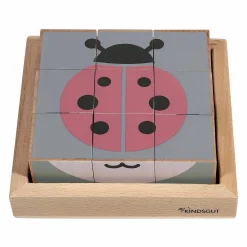 KINDSGUT Holzwürfel-Puzzle Tiere*Kinder Lernspielzeug|Holzspielzeug