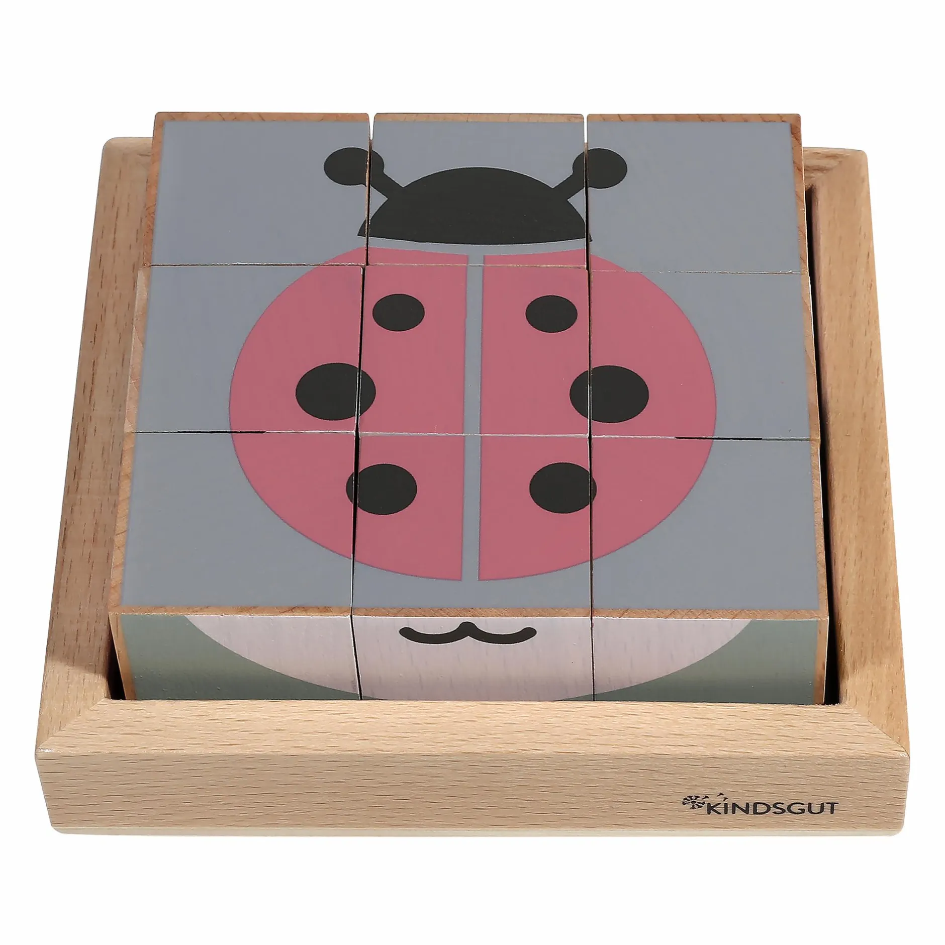 KINDSGUT Holzwürfel-Puzzle Tiere*Kinder Lernspielzeug|Holzspielzeug
