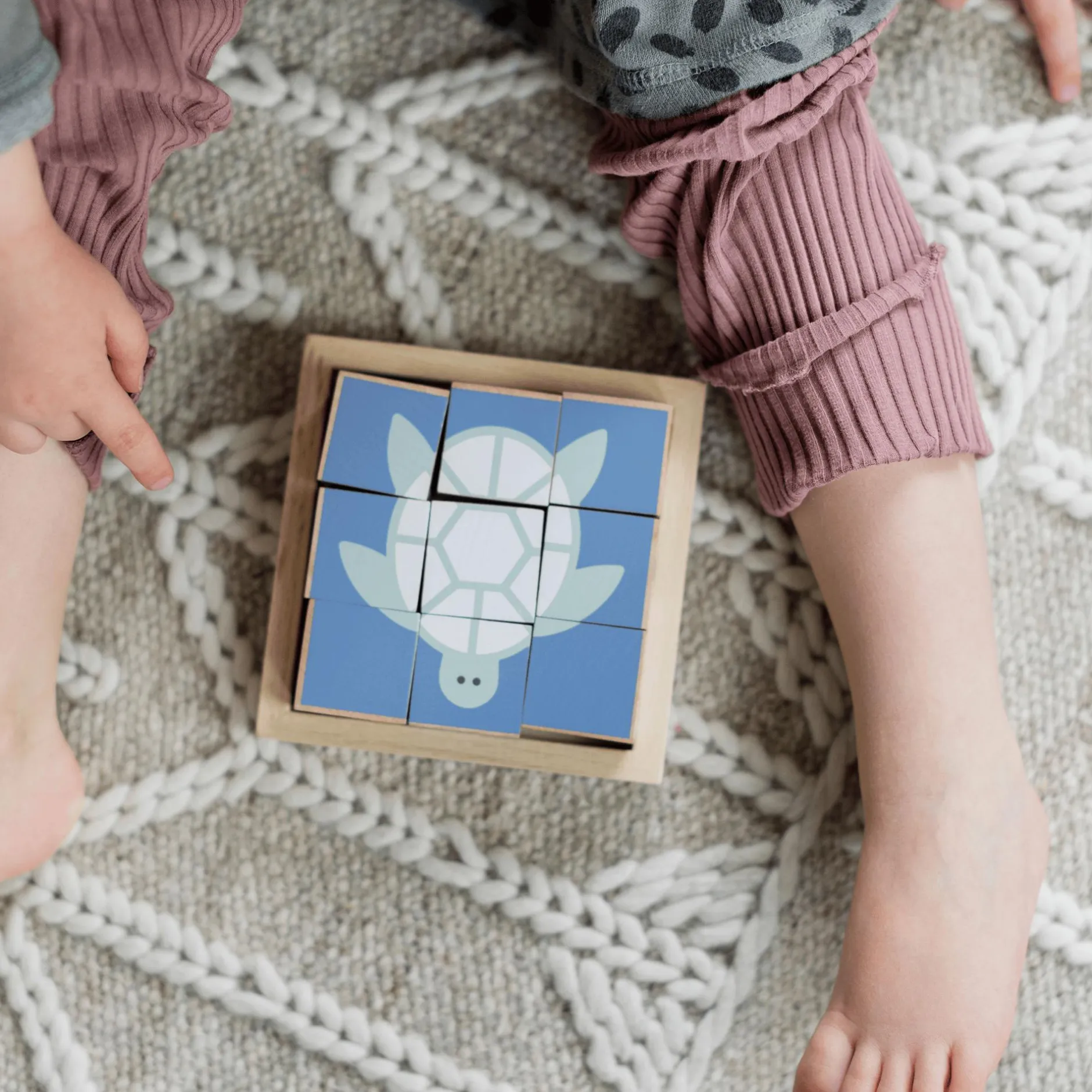 KINDSGUT Holzwürfel-Puzzle Tiere*Kinder Lernspielzeug|Holzspielzeug
