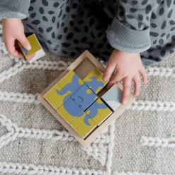 KINDSGUT Holzwürfel-Puzzle Tiere*Kinder Lernspielzeug|Holzspielzeug