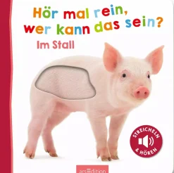 arsEdition Hör mal rein, wer kann das sein? Im Stall*Kinder Kinderbücher
