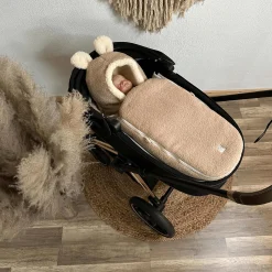 KAISER HUKKY Babyschalen Fußsack Warm Sand*Kinder Kindersitz Zubehör