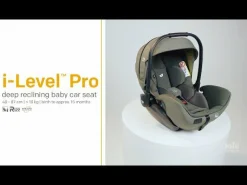 Joie signature i-Level Pro Sandstone*Kinder Babyschalen 0-13 Kg, Gruppe 0+