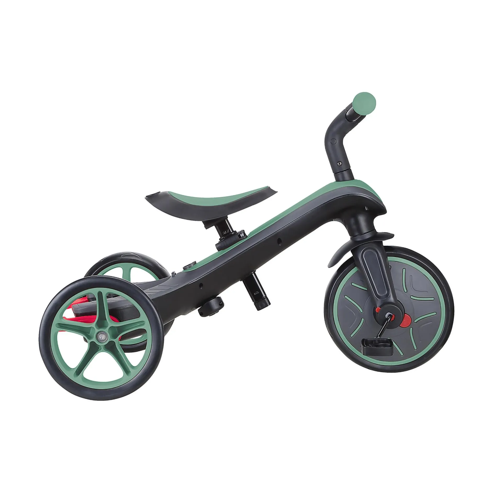 GLOBBER 4in1 Explorer Trike Olivgrün*Kinder Kinderfahrzeuge