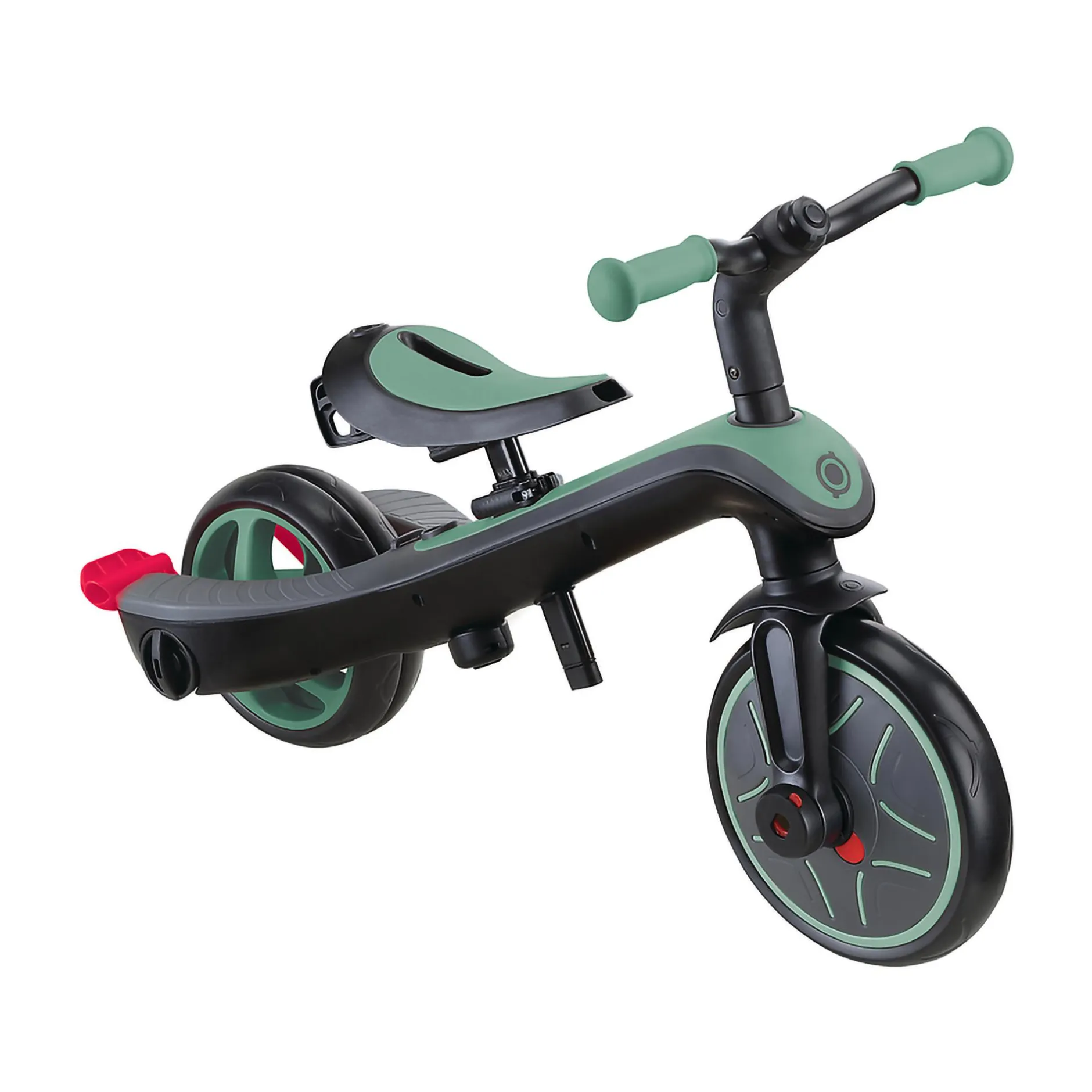 GLOBBER 4in1 Explorer Trike Olivgrün*Kinder Kinderfahrzeuge