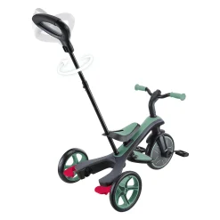 GLOBBER 4in1 Explorer Trike Olivgrün*Kinder Kinderfahrzeuge