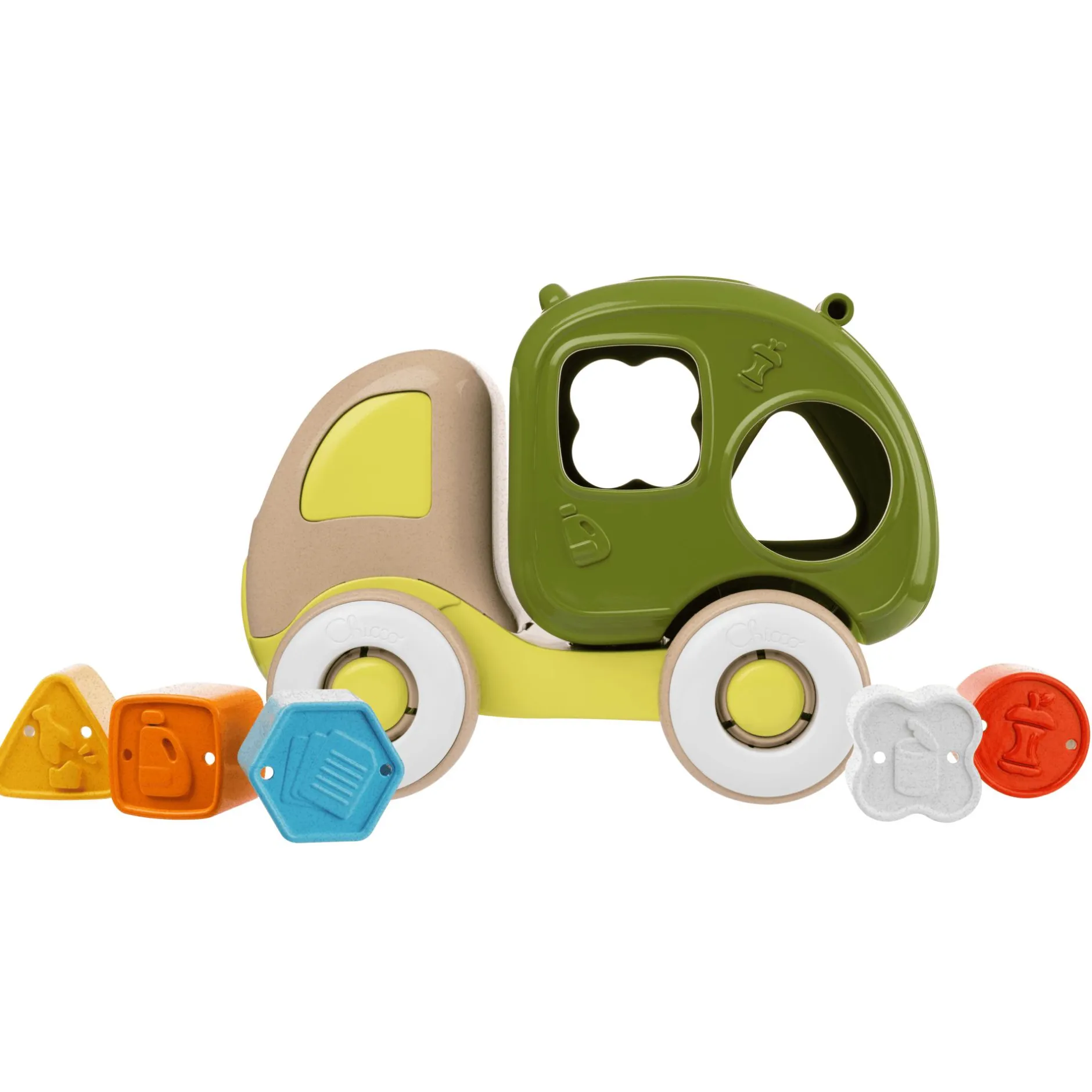chicco 2in1 Form-Sortierwagen Recycling Lorry ECO+*Kinder Holzspielzeug