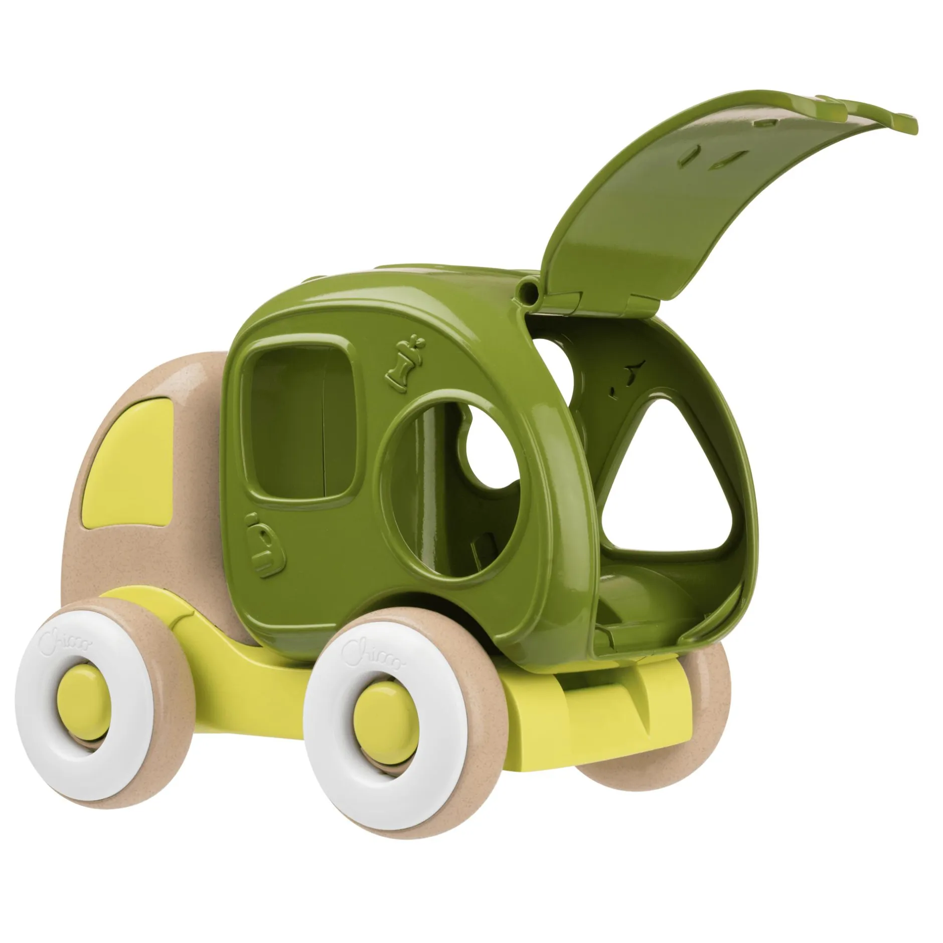 chicco 2in1 Form-Sortierwagen Recycling Lorry ECO+*Kinder Holzspielzeug